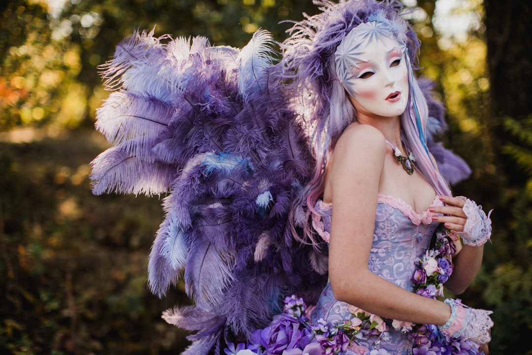 Full Length Amethyst Lavender Pink Light Blue Rococo Marie