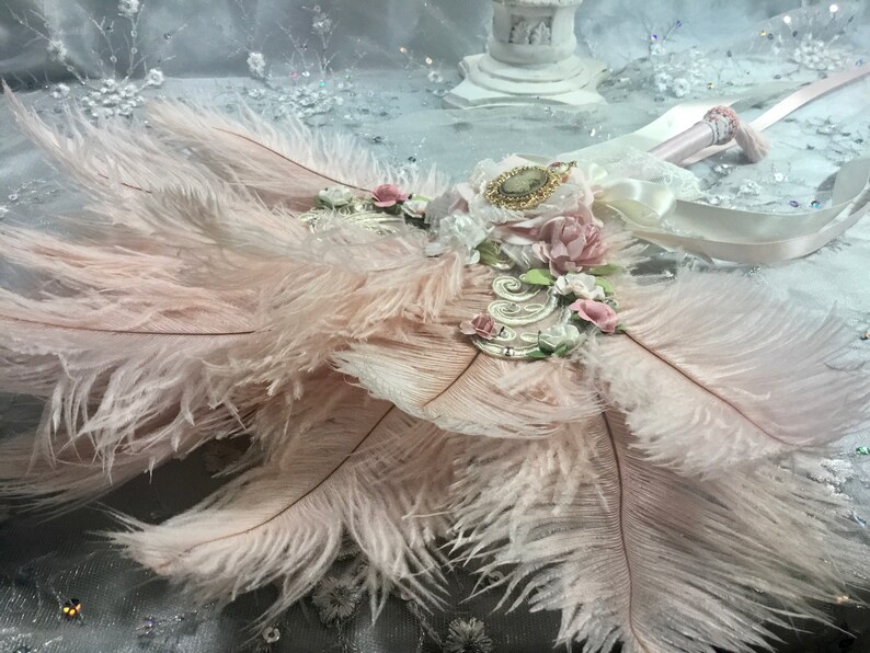 Award-winning Rococo Blush Pink Marie Antoinette Ostrich - Etsy