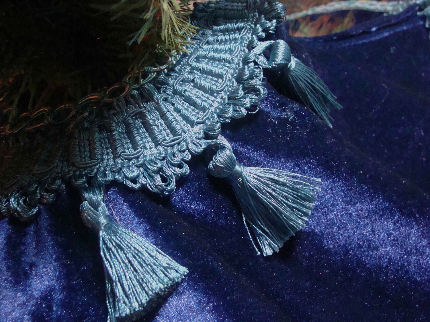 DUAL USE Peacock Feather Christmas Tree Skirt Tablecloth in Etsy