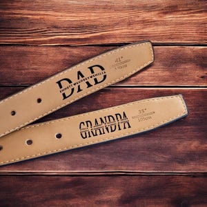 Custom Leather Belt for Daddy, Unique Anniversary Gift, Father’s Day, Personalized Leather Custom Handmade Belt,  Birthday Christmas Gift
