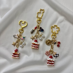 Chaveiros Bolsas Pingentes Carteira Bolsa Acessórios Carro Chaveiro Pingentes Coração Gato Flor Cereja Presente Para Sua Amiga Mãe Aniversário Bolsa de Maquiagem Grátis