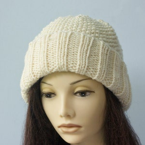 Easy Hat Knitting Pattern, Knit Hat PDF Pattern, Winter Hat Pattern ...