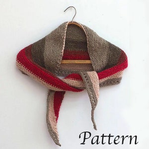 Caron Cakes Shawl Knitting Pattern, Easy Knitting Pattern PDF Instant Download