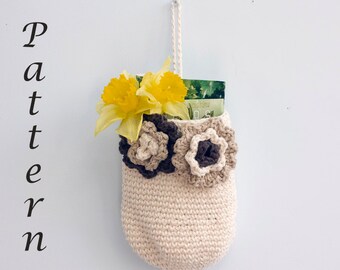 EasyDoor Knob Storage Basket Crochet Pattern, Cotton Yarn