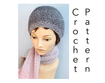 Easy Hat and Scarf Set Crochet Pattern