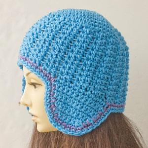 Ear Flap Hat Easy Crochet Pattern for Women, Helmet Hat Crochet Pattern, Worsted Weight Yarn