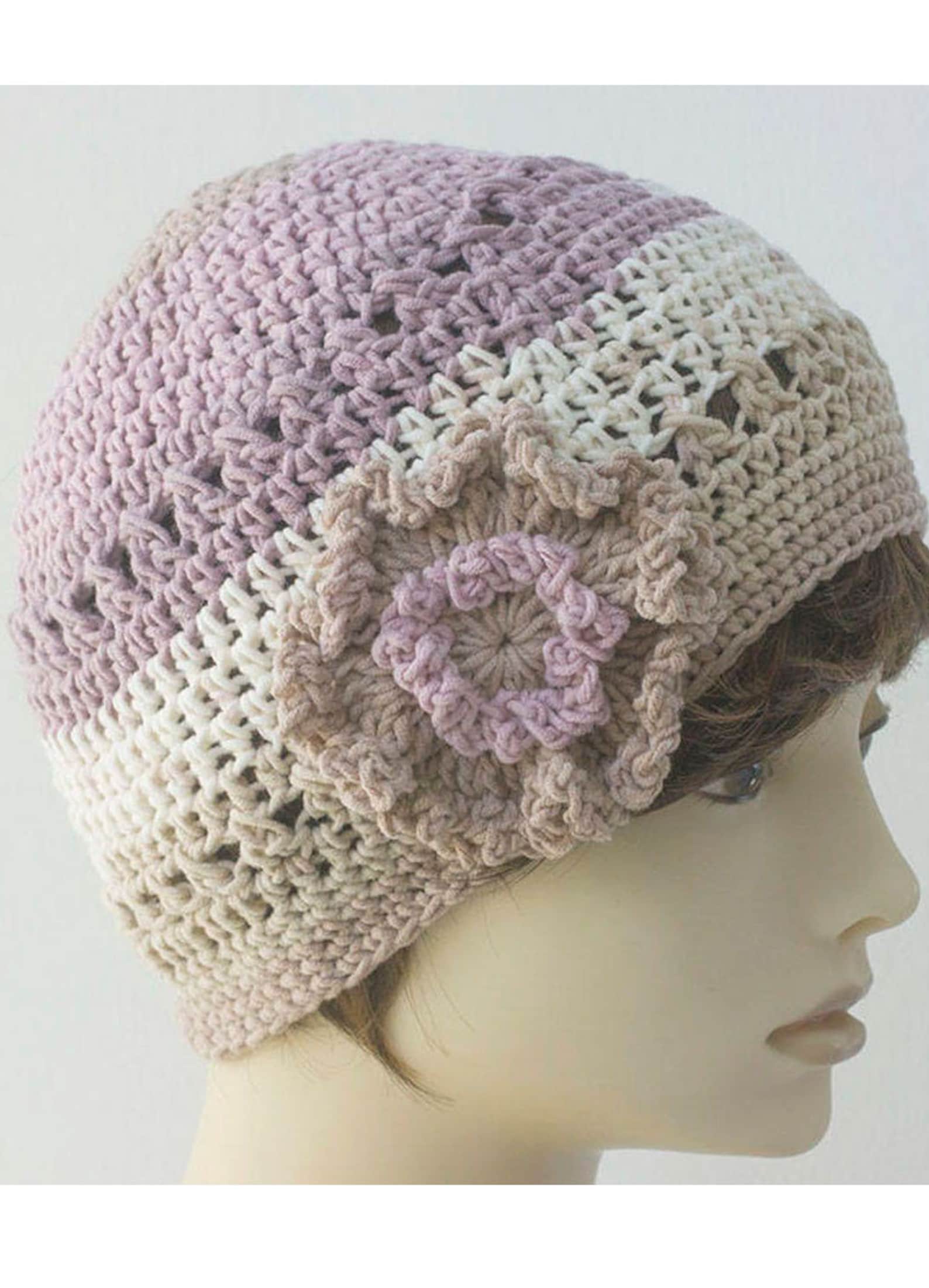 Easy Women's Flower Hat Crochet Pattern - Etsy