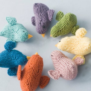 Knit Bird Toy, Stuffed Animal, Toddler Toy, Stocking Stuffer image 1