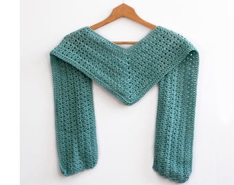 Easy Crochet Triangle Scarf Pattern (PDF Pattern)