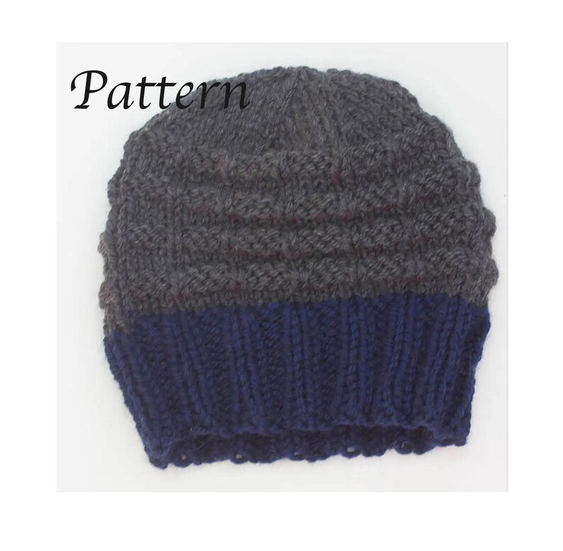 Chunky Ribbed Hat Knitting Pattern: Easy Bulky Yarn Beanie (PDF Pattern ...