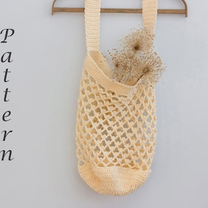 Easy Market Bag Crochet Pattern for Cotton Yarn