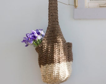 Easy Market Bag Tote Crochet Pattern for Chunky Yarn