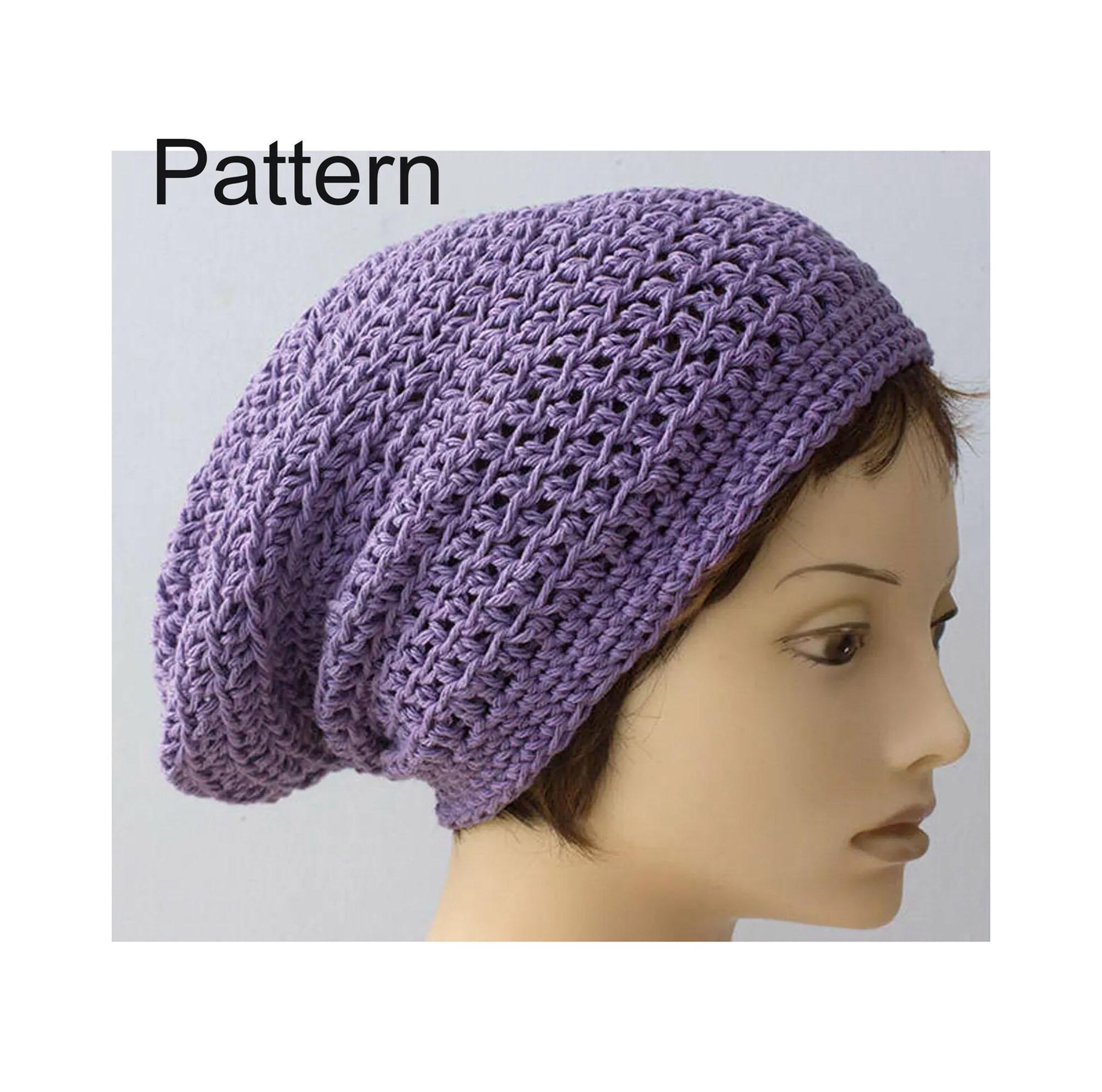 39 Hipster Slouchy Beanie Crochet Patterns for Stylish DIY Hats 22 Slouchy Beanie Crochet Pattern: Cotton Summer Hat