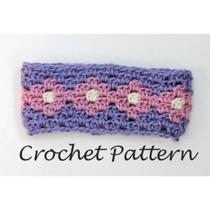 Easy Crochet Pattern for Granny Square Headband