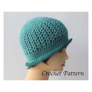 Easy Woman's Cloche Hat Crochet Pattern, Instant Download, Flapper Hat PDF Pattern