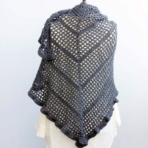 Easy Triangle Shawl Crochet Pattern Wedding Shawl Lace Shawl - Etsy