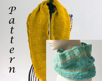 Easy Crochet Pattern, Cowl Crochet Pattern for Worsted Yarn, Neck Warmer,  Infinity Scarf