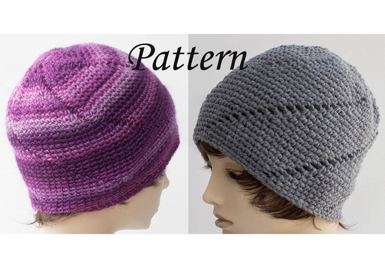 Easy Spiral Hat Crochet Pattern Winter Toque Pattern Etsy