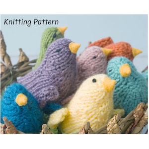 DIY Knit Bird Pattern: Amigurumi Toy Animal Stuffy (PDF Pattern)
