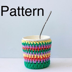 Easy Crochet Pattern for Ice Cream Cozy, Stocking Stuffer, Cotton Yarn Pattern