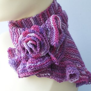 Easy Ruffle Scarf Knitting Pattern