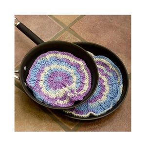Mandala Pan Protector Crochet Pattern,  Pot Saver PDF