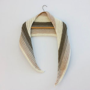 Triangle Scarf Knitting Pattern: Easy Knit (PDF Pattern)
