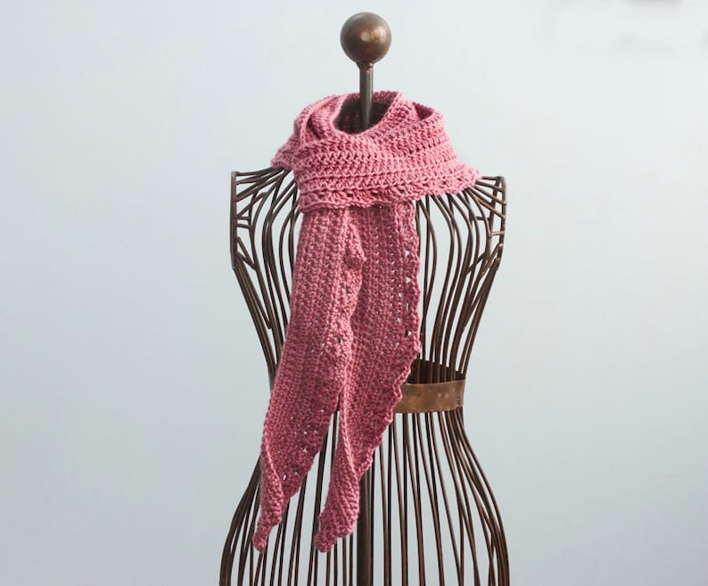 Easy Skinny Scarf Crochet Pattern for Beginners Caron Simply Etsy
