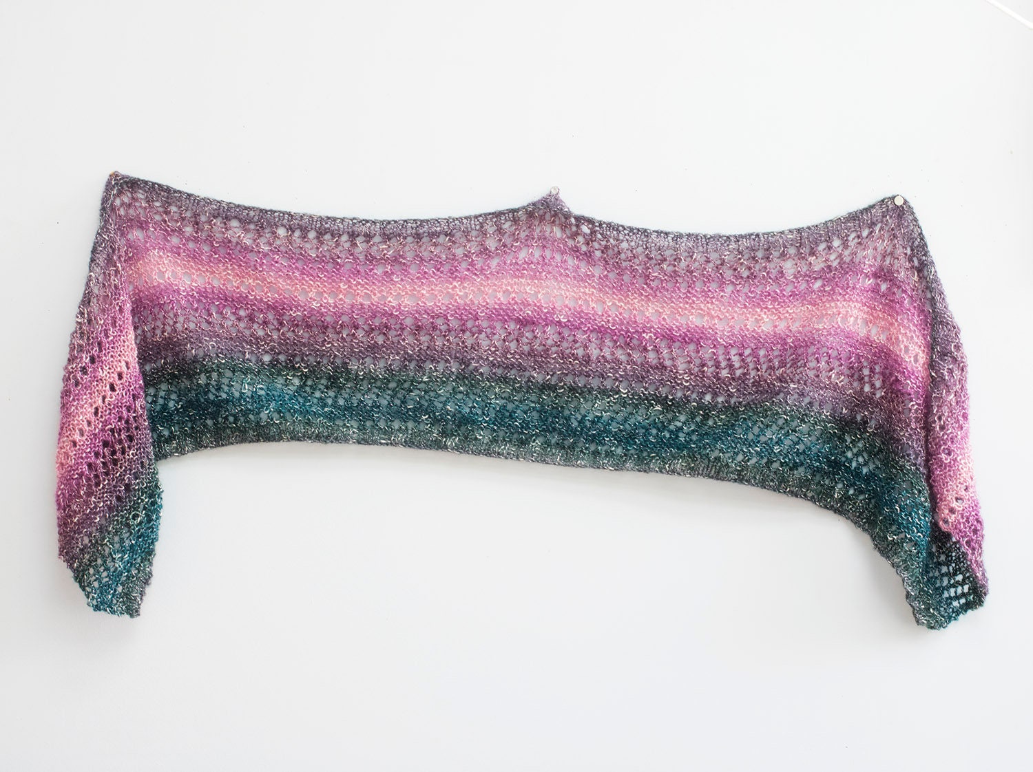 Easy Shawl Knitting Pattern for Lion Brand Shawl in a Cake | Etsy