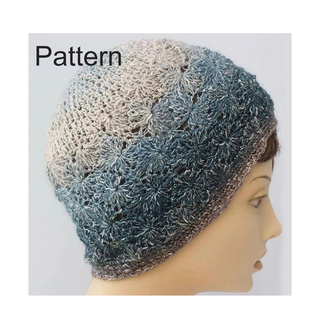 Easy Crochet Hat Pattern: Lacy Beanie (PDF Pattern) - Etsy