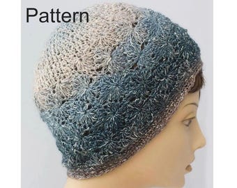 Easy Crochet Hat Pattern: Lacy Beanie (PDF Pattern)