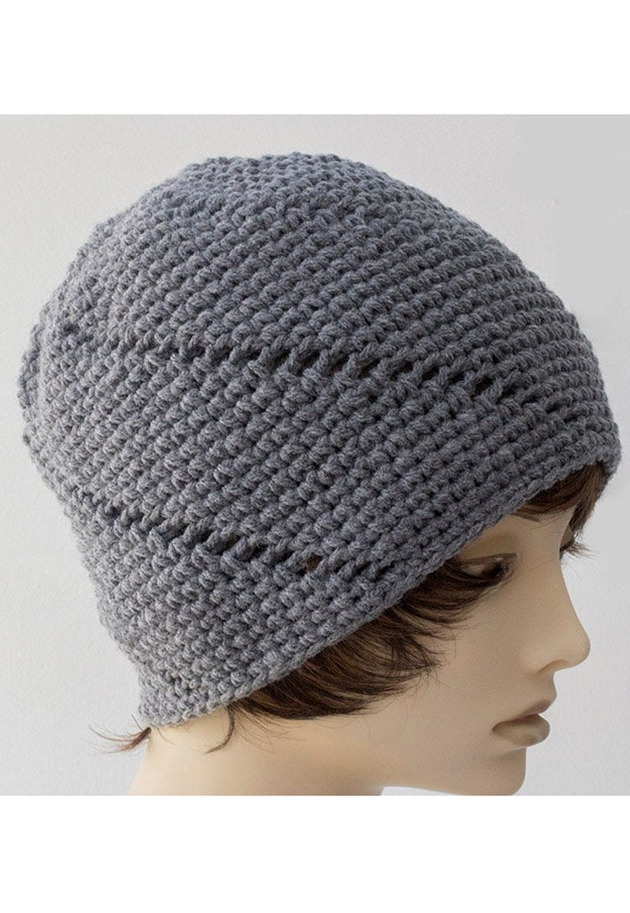Easy Spiral Hat Crochet Pattern Winter Beanie Worsted Yarn Etsy