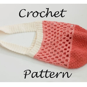 Easy Market Tote Bag Crochet Pattern for Cotton Yarn