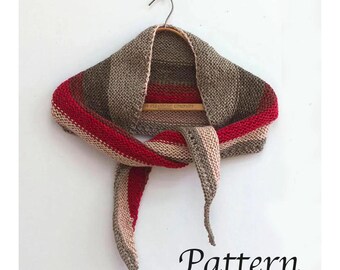 Caron Cakes Shawl Knitting Pattern: Easy Knit PDF (Instant Download)
