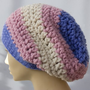 LGBTQ Pride Chunky Slouchy Beanie Hat, Transgender Flag Hat, Custom Chose Pride Colors