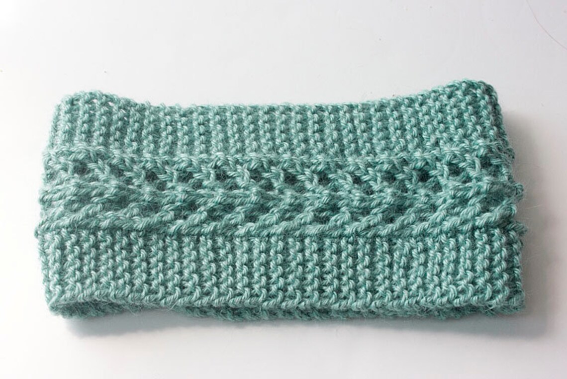 Easy Lace Headband Knitting Pattern Knit Head Band Pattern Etsy