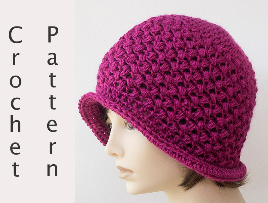 5 Easy Hat Crochet Patterns E-book, 1920's Style Flapper Cloche Hat Pattern  Bundle -  Singapore