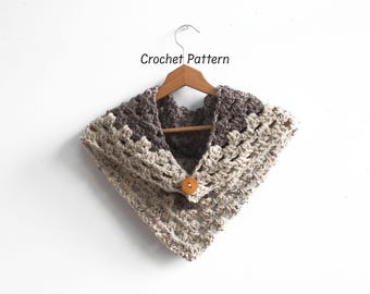 Easy Triangle Scarf Crochet Pattern: Granny Square Stitch (PDF Pattern)