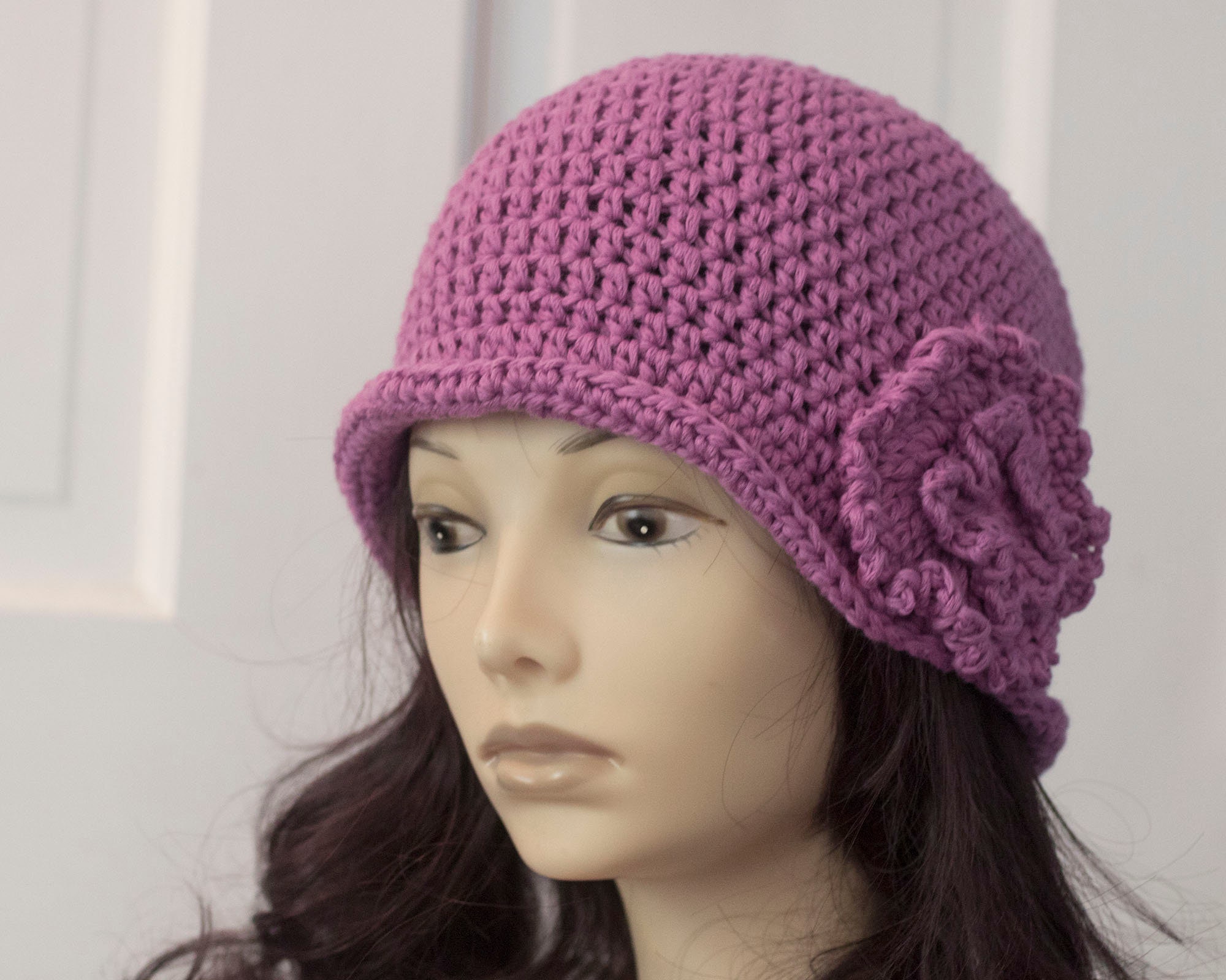 Flapper Cloche Hat Crochet Pattern With Flower: Beginner  display picture 1
