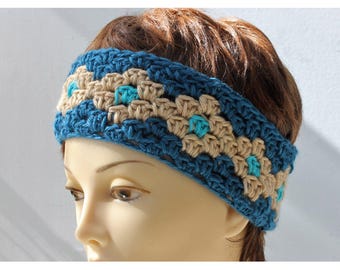 Easy Crochet Pattern for Granny Square Headband