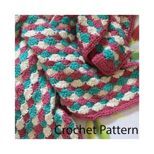 Easy Lapghan Wheelchair Blanket Crochet Pattern, Cotton