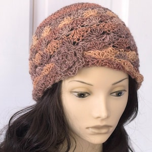 Wool Flapper Cloche Hat with Flower, Woman&#39;s Winter Hat