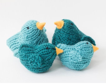 Bird Toy Family, Mama and Babies, Stocking Stuffer