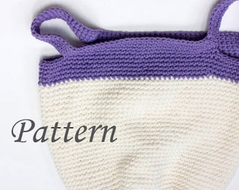 Easy Crochet Pattern for Market Tote Bag: Beginner Friendly (PDF Pattern)