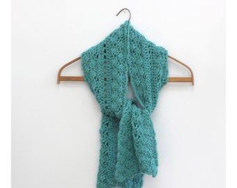 Woman's Lace Scarf,  Hand Crochet, Custom, All Season