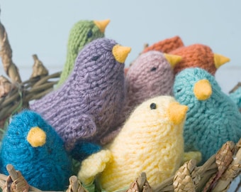 Baby Gift, Knit Bird Toy, Baby Shower Favor, Child Gift Small Stuffed Animal, Waldorf Toy, Bird Amigurumi