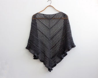 Easy Triangle Shawl Crochet Pattern,  Wedding Shawl, Lace Shawl PDF Pattern