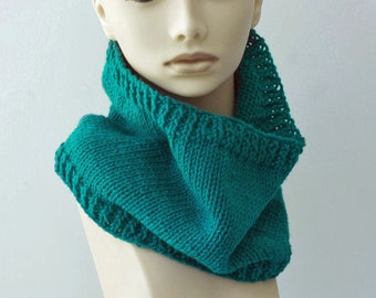 Hand Knit Neck Scarf, Cowl, Custom Neckwarmer