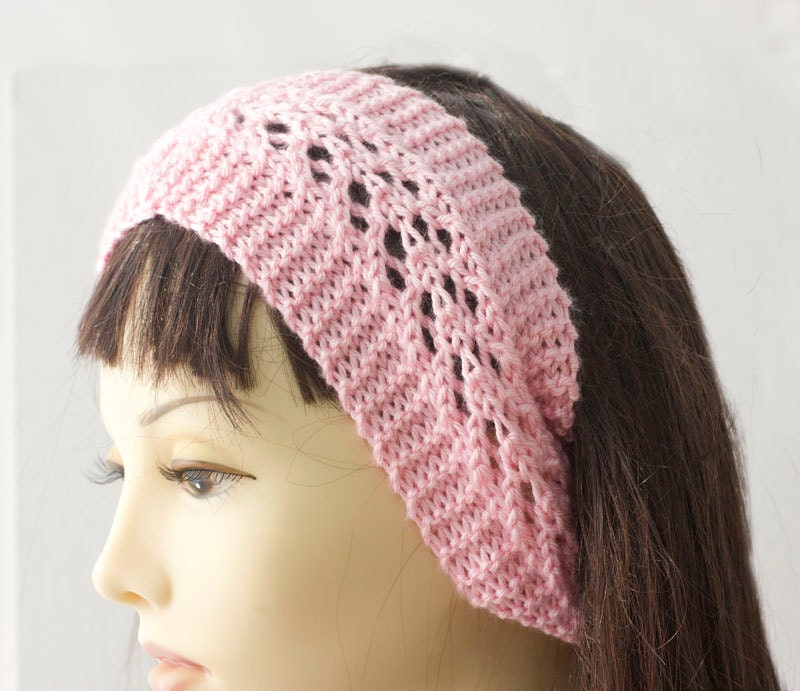 Easy Lace Headband Knitting Pattern Knit Head Band Pattern Etsy