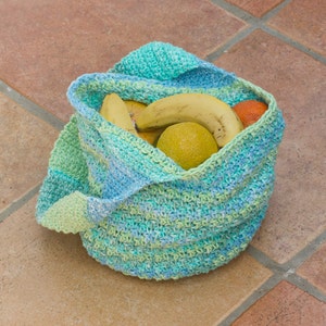 Market Tote Bag Crochet Pattern Grocery Tote Pattern Easy - Etsy